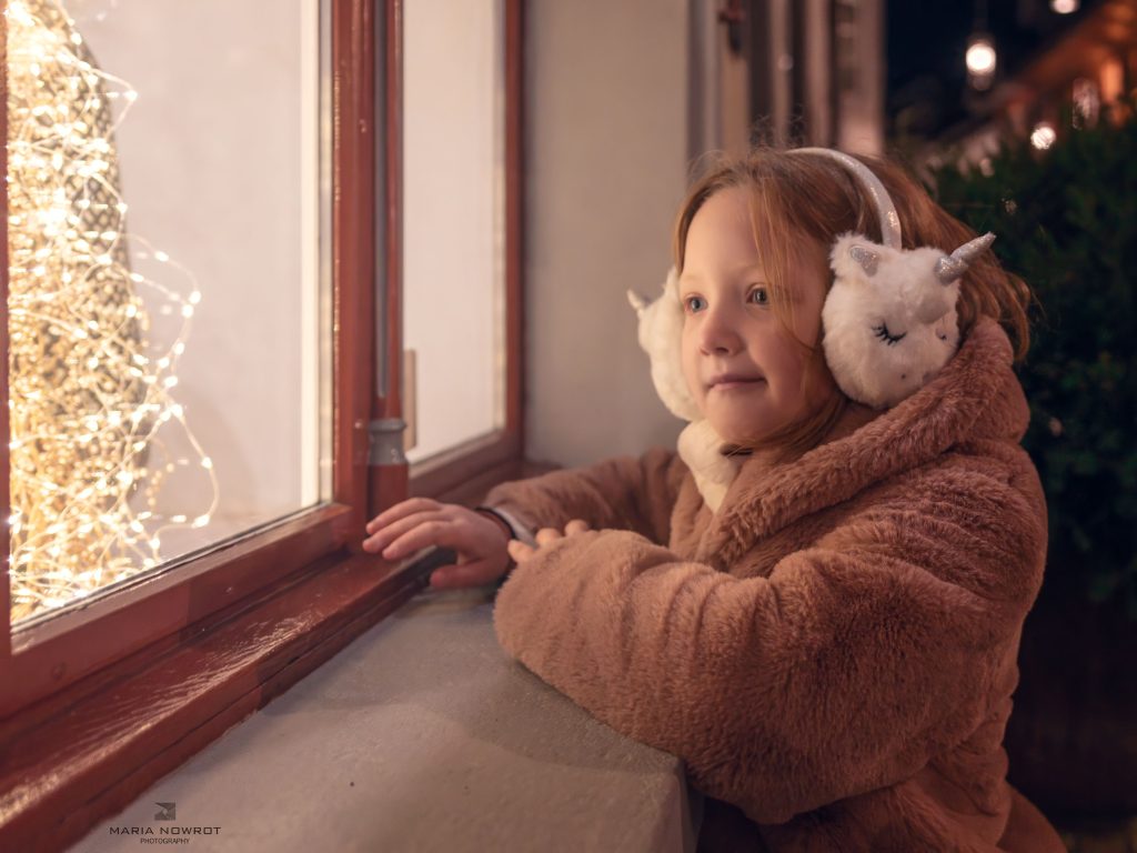 Weihnachts-Fotoshooting Zug