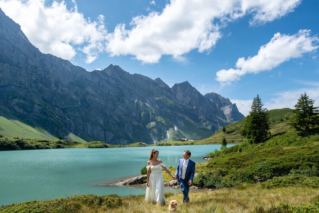 Hochzeitsfotos in den Schweizer Alpen​